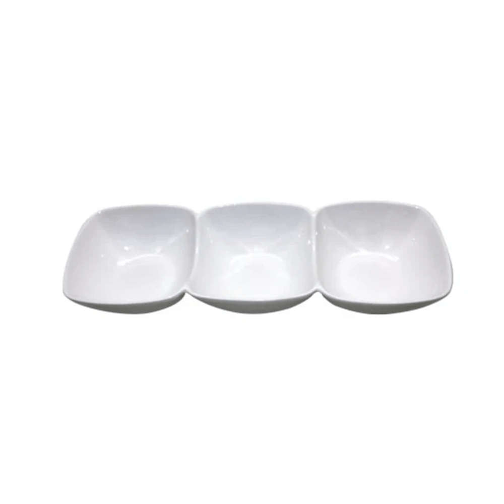 Petisqueira Blanc C/ 3 Divisoes 32,8x11,5x5,2cm | Presentes Mickey