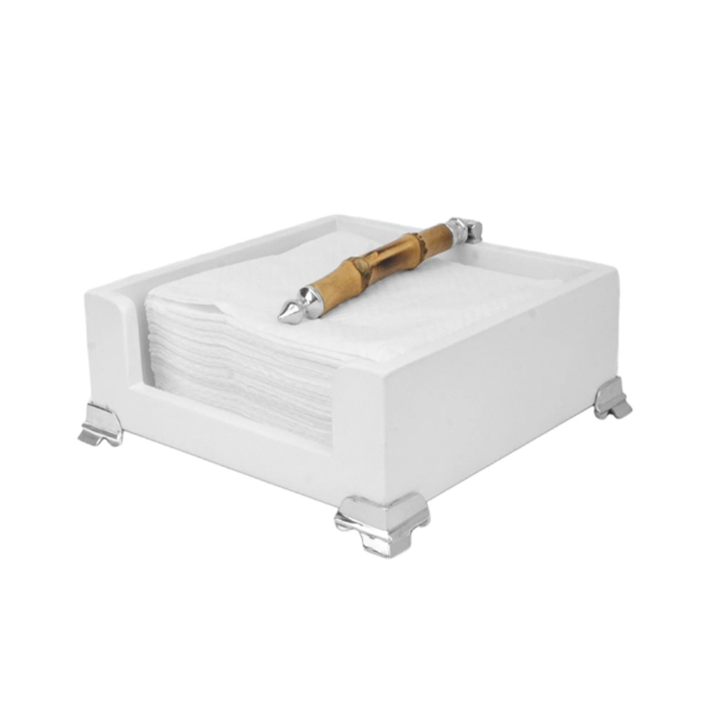 Porta Guardanapo Design By Somers Bambu 20 X 20 Cm