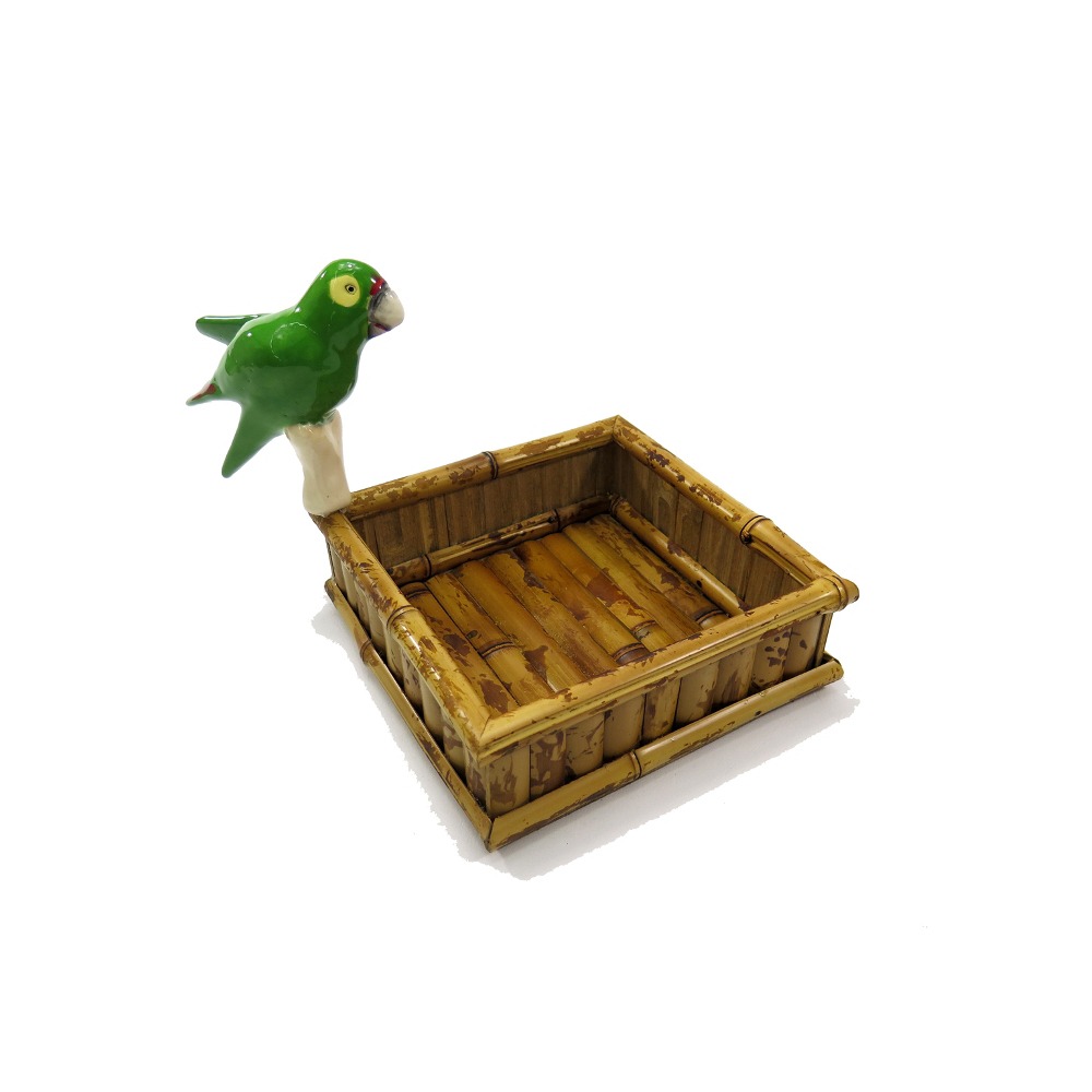 Porta Guardanapos Tigrado C/ Passaro