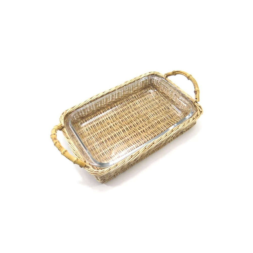 Porta Pirex Com Alca Sonia Pierry 37 X 24 X 8 Cm