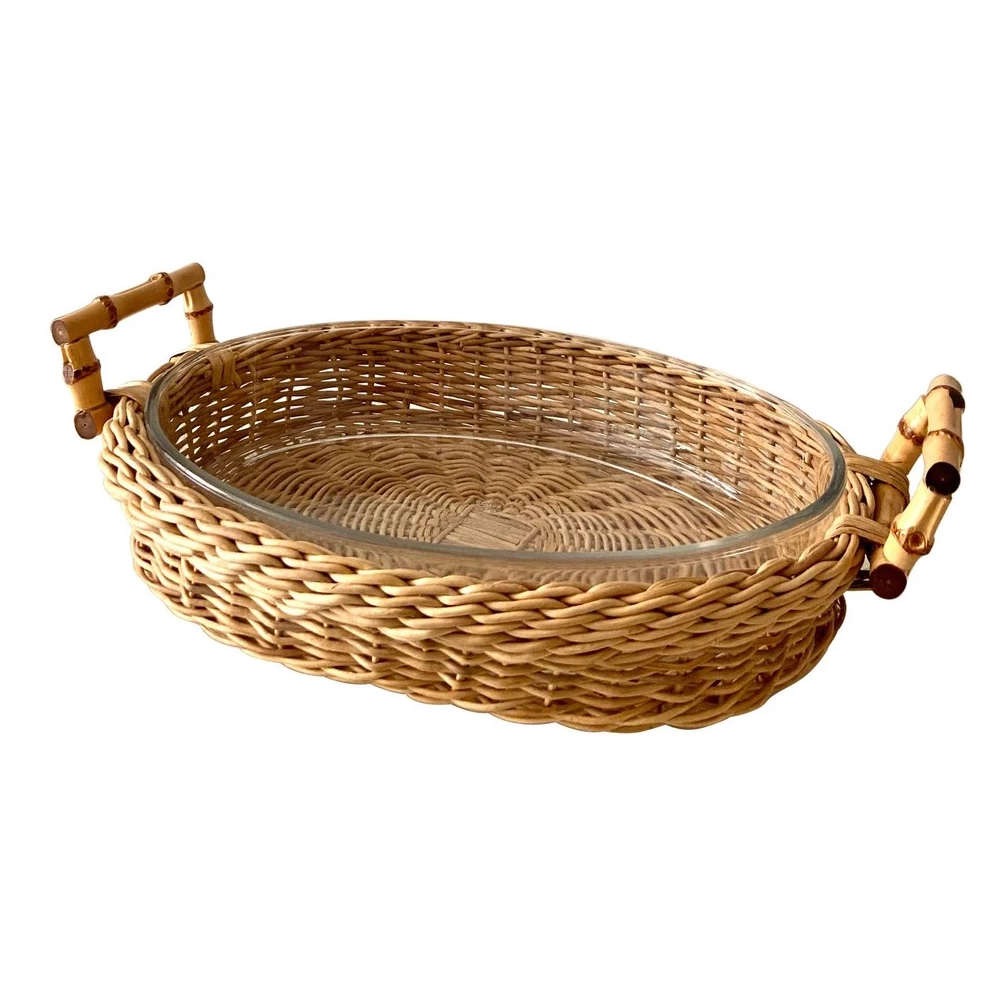 Porta Pirex Oval Gma Junco Pequeno 9 X 33 Cm | Presentes Mickey