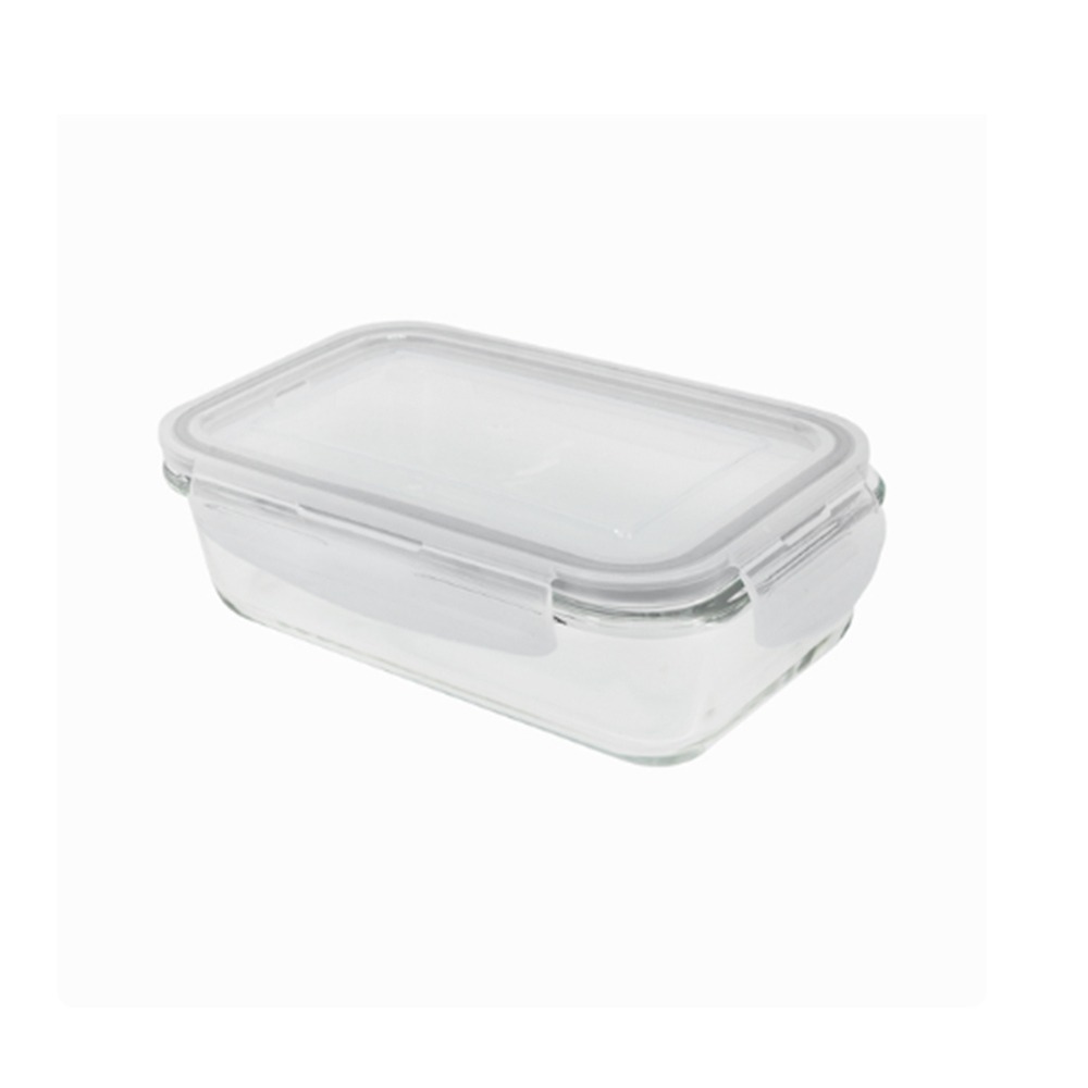 Pote Retangular Com Tampa Oikos 570 Ml