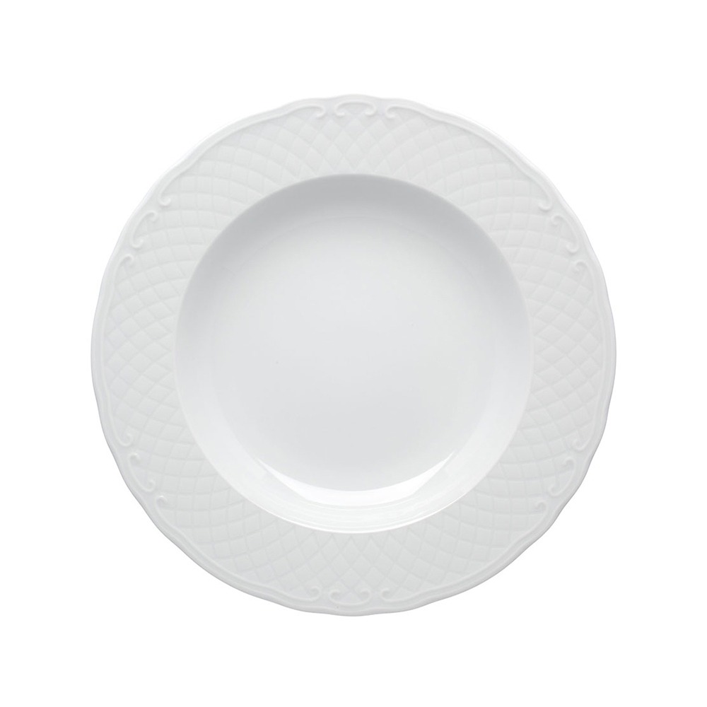 Prato Fundo Vista Alegre Escorial White 23 Cm