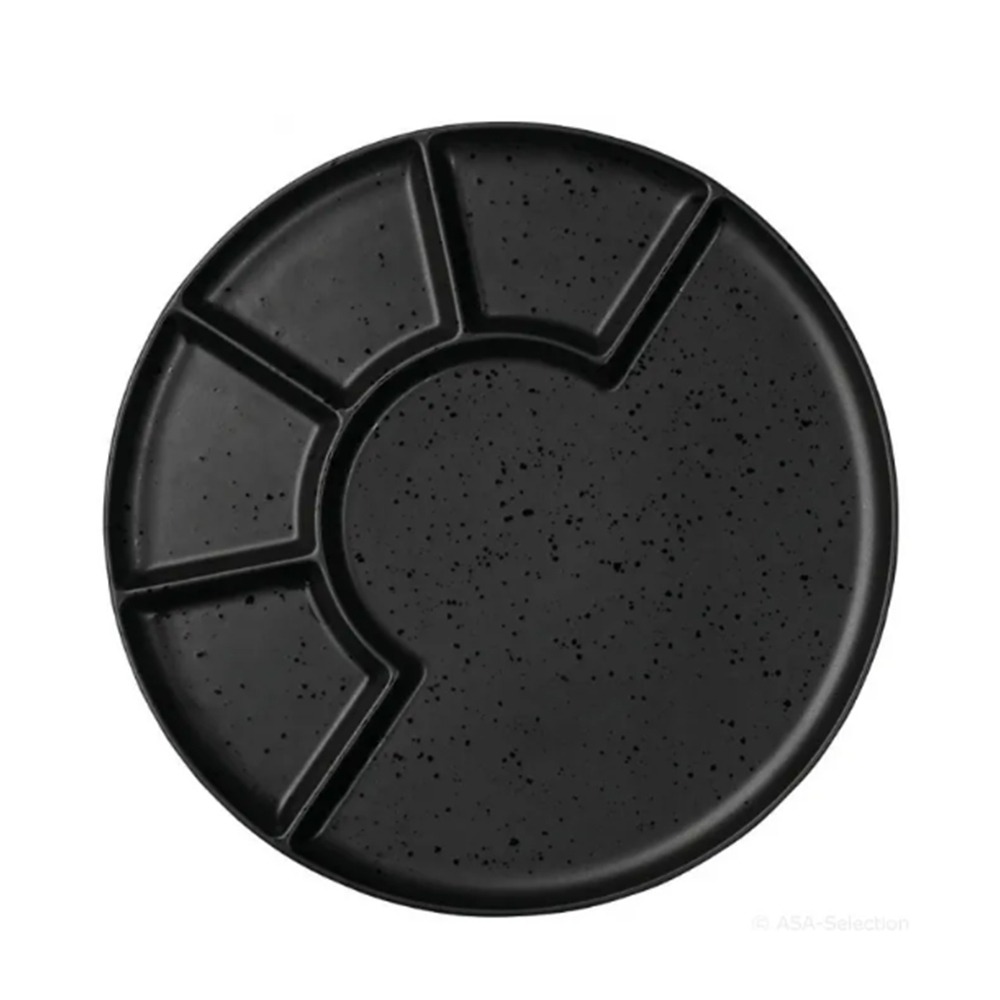 Prato Para Aperitivo 5 Divisórias Asa Selection Coppa 24 Cm