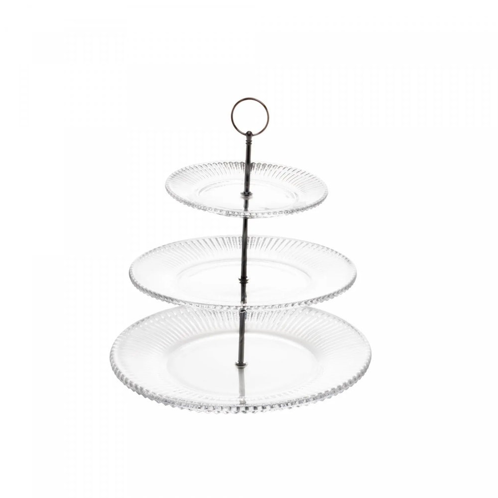 Prato Para Bolo 3 Andares Lyor Renaissance 35,5 Cm