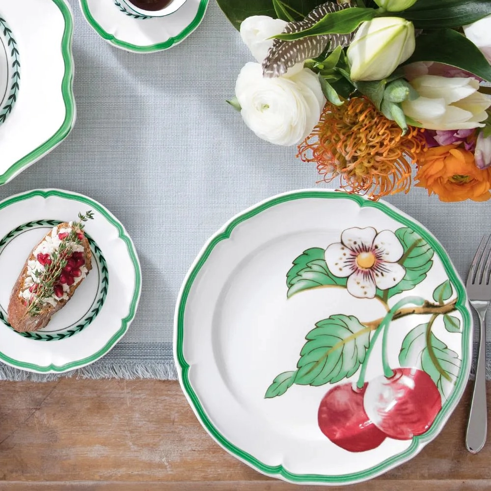 Villeroy & Boch リーフプレート　3枚セット Villeroy & Boch French Garden conjunto de 12 peças, serviço para 4