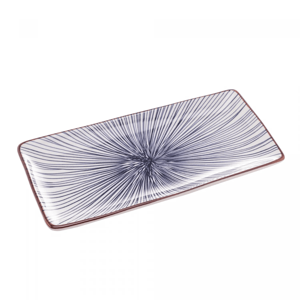 Prato Retangular 12cm Porcelana Koji