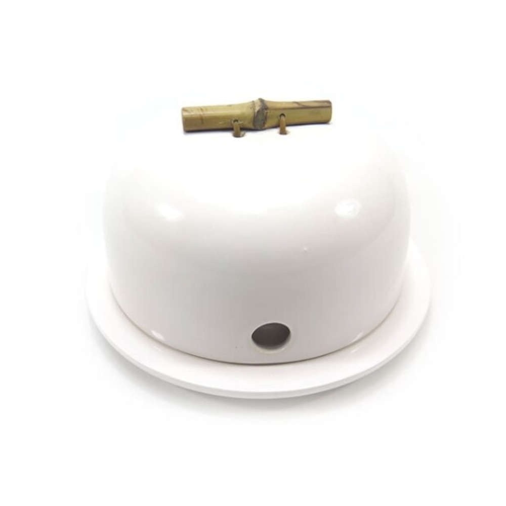 Queijeira Sonia Pierry Branco 18,5 X 9 Cm Queijeira Sonia Pierry Branco 18,5 X 9 Cm