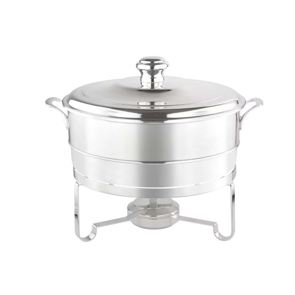 Rechaud Redondo Com Banho Maria Silverlux