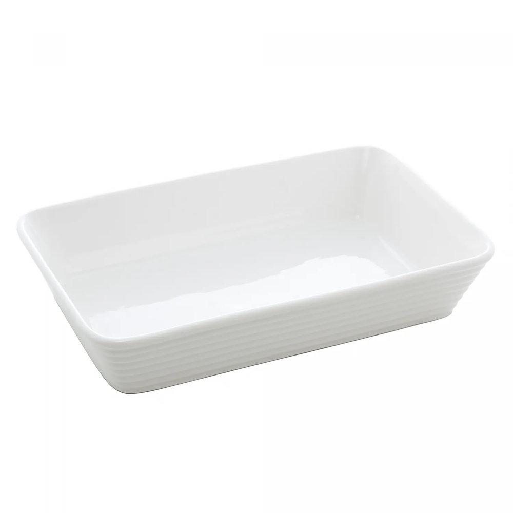 Refratario Retangular Lyor Linea Branco 25,5 X 16,5 X 5 Cm