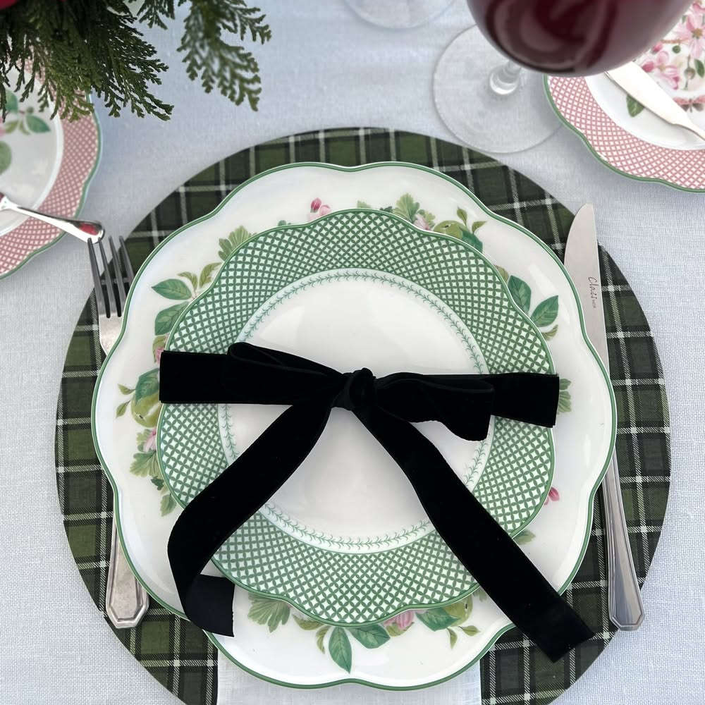 Aparelho de Jantar 24 Pecas Flor de Maca Horticool Green Tea Delight