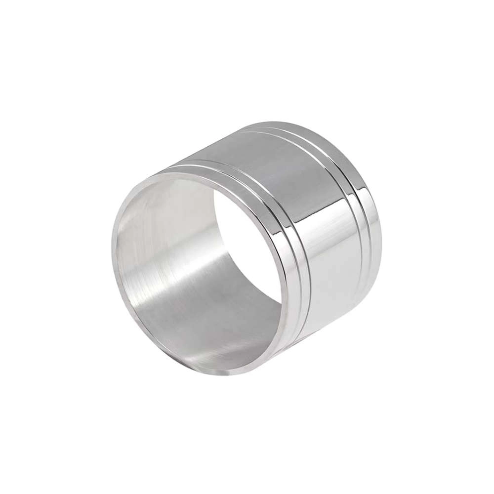 Argola de Guardanapo Redonda Silverlux Com Friso