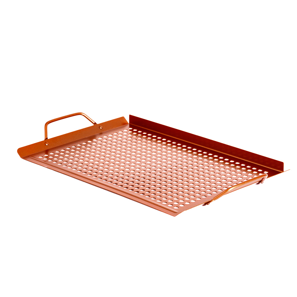 Assadeira / Bandeja Para Grelhar Em Churrasqueira Prana Gourmet Linha Felipe Bronze 44 X 29 Cm Assadeira / Bandeja Para Grelhar Em Churrasqueira Prana Gourmet Linha Felipe Bronze 44 X 29 Cm