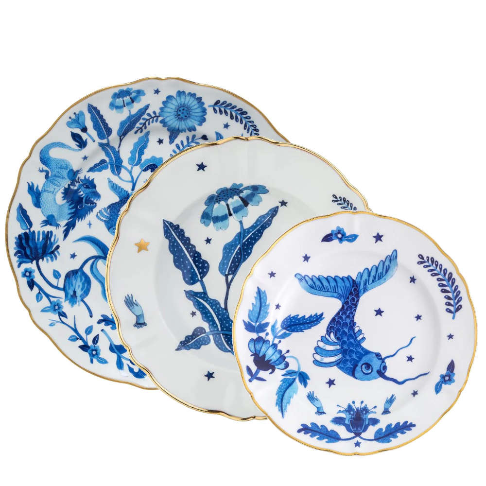 Baixela 18 Pecas Over Blue Bitossi