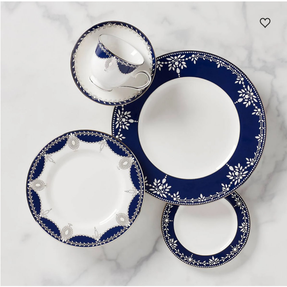 Baixela 24 Pecas Marchesa By Lenox Empire Pearl Indigo Baixela 24 Pecas Marchesa By Lenox Empire Pearl Indigo