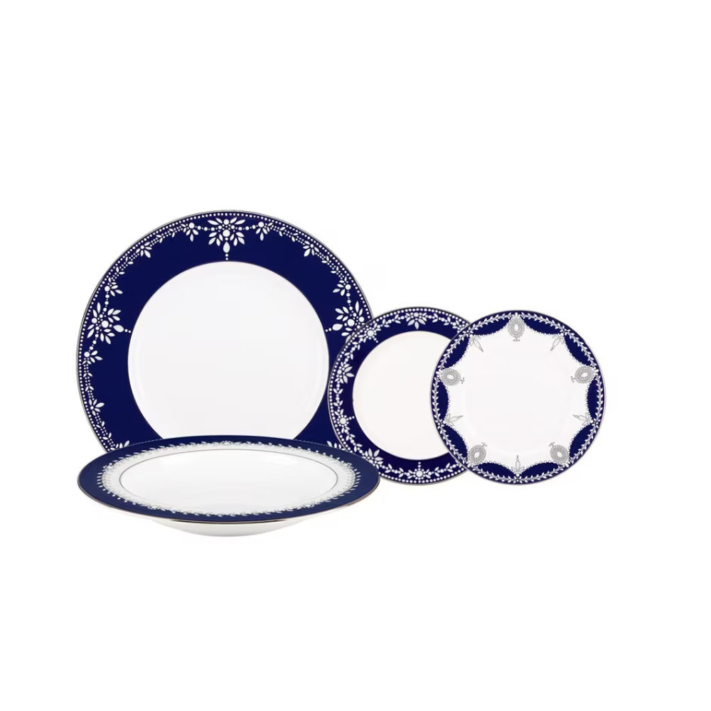 Baixela 24 Pecas Marchesa By Lenox Empire Pearl Indigo Baixela 24 Pecas Marchesa By Lenox Empire Pearl Indigo