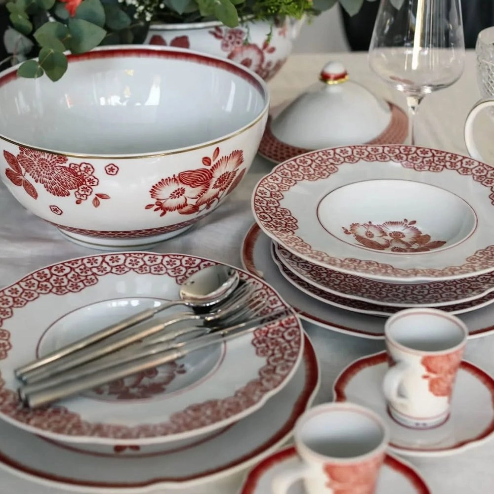 Aparelho de Jantar 24 Pecas Vista Alegre Coralina