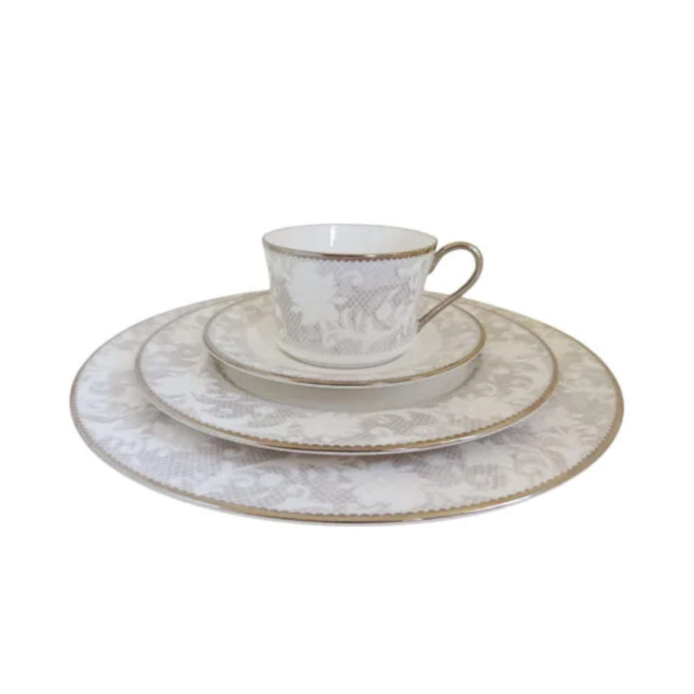 Baixela 24 Pratos Chantilly Blanche Noritake