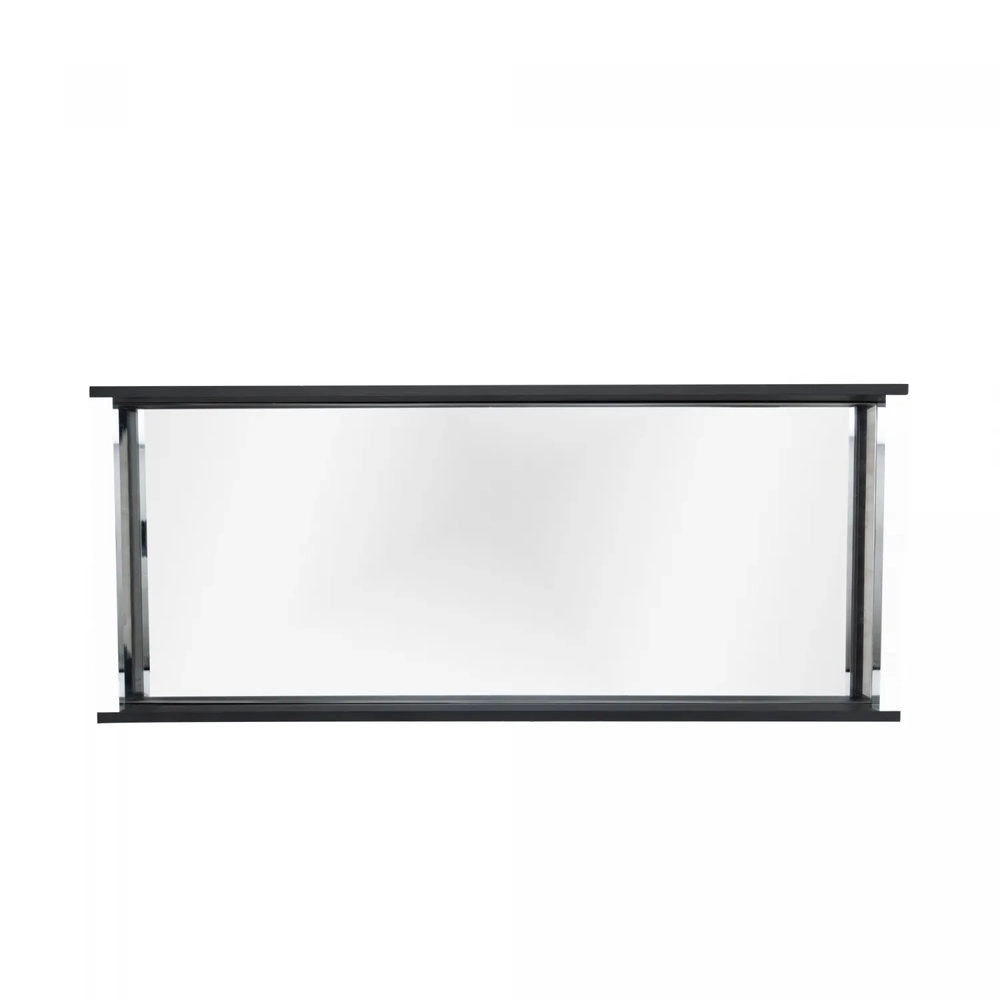 Bandeja Com Espelho Woodart Naturals Black 40 X 30 X 5 Cm