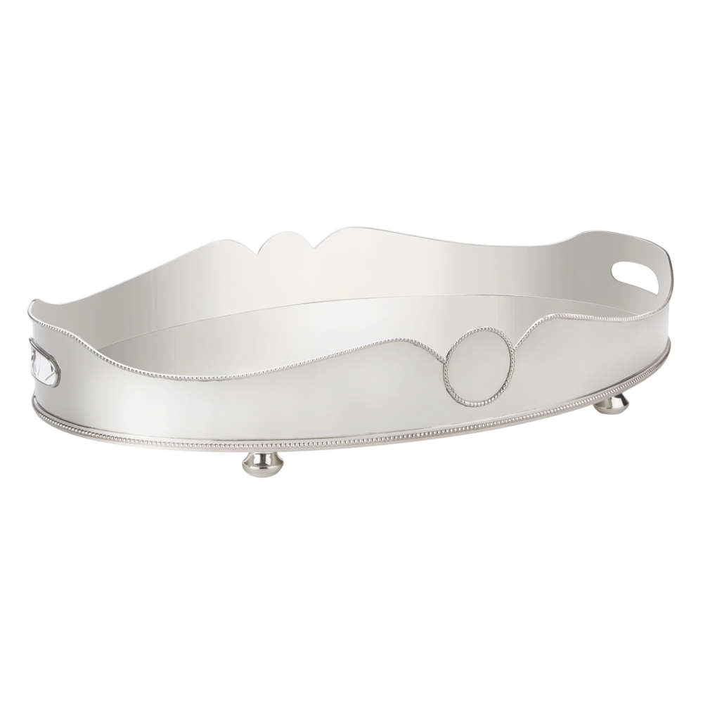 Bandeja Oval Espelho Silverlux Imperial