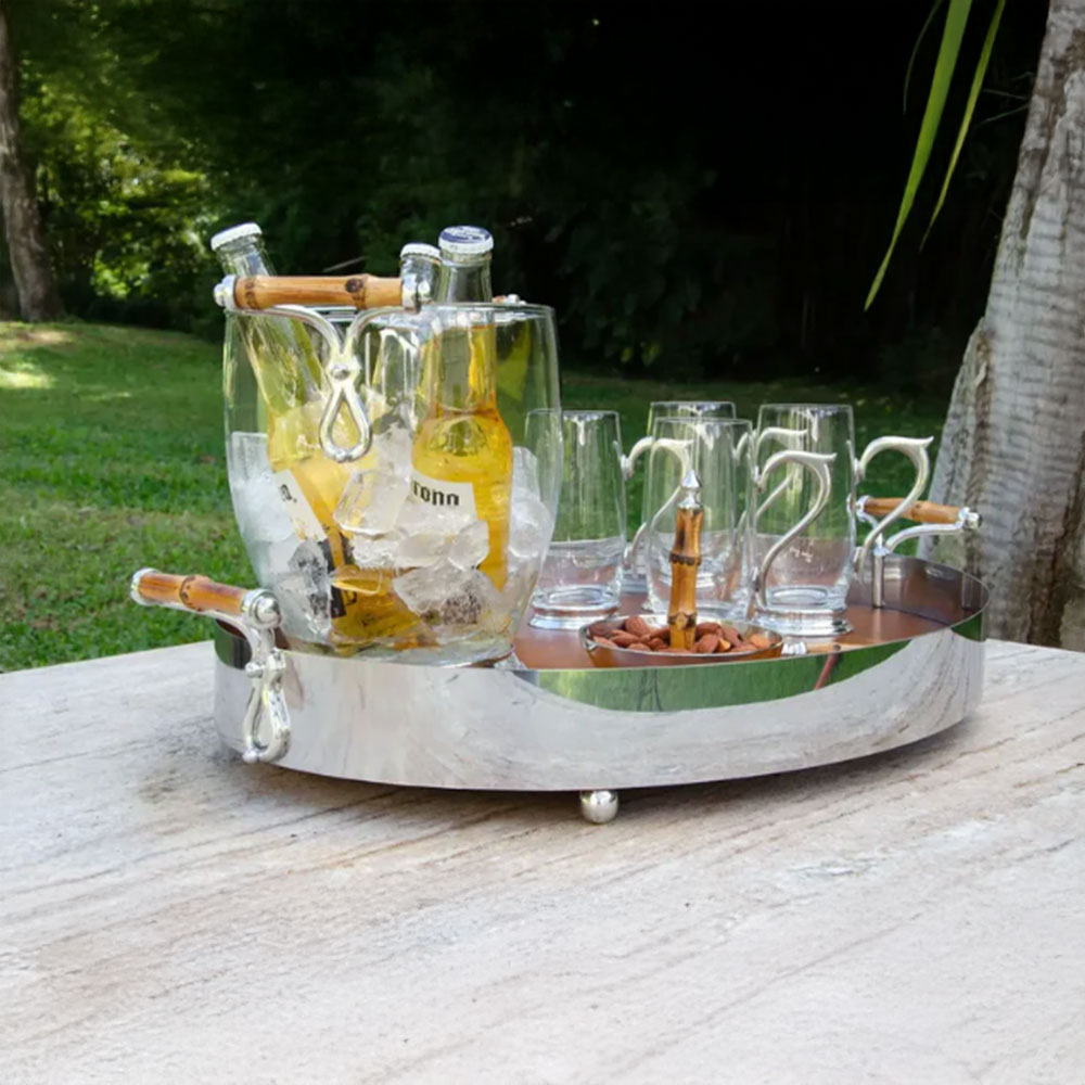 Bandeja Oval Menor By Somers Bambu 55 Cm Bandeja Oval Menor By Somers Bambu 55 Cm