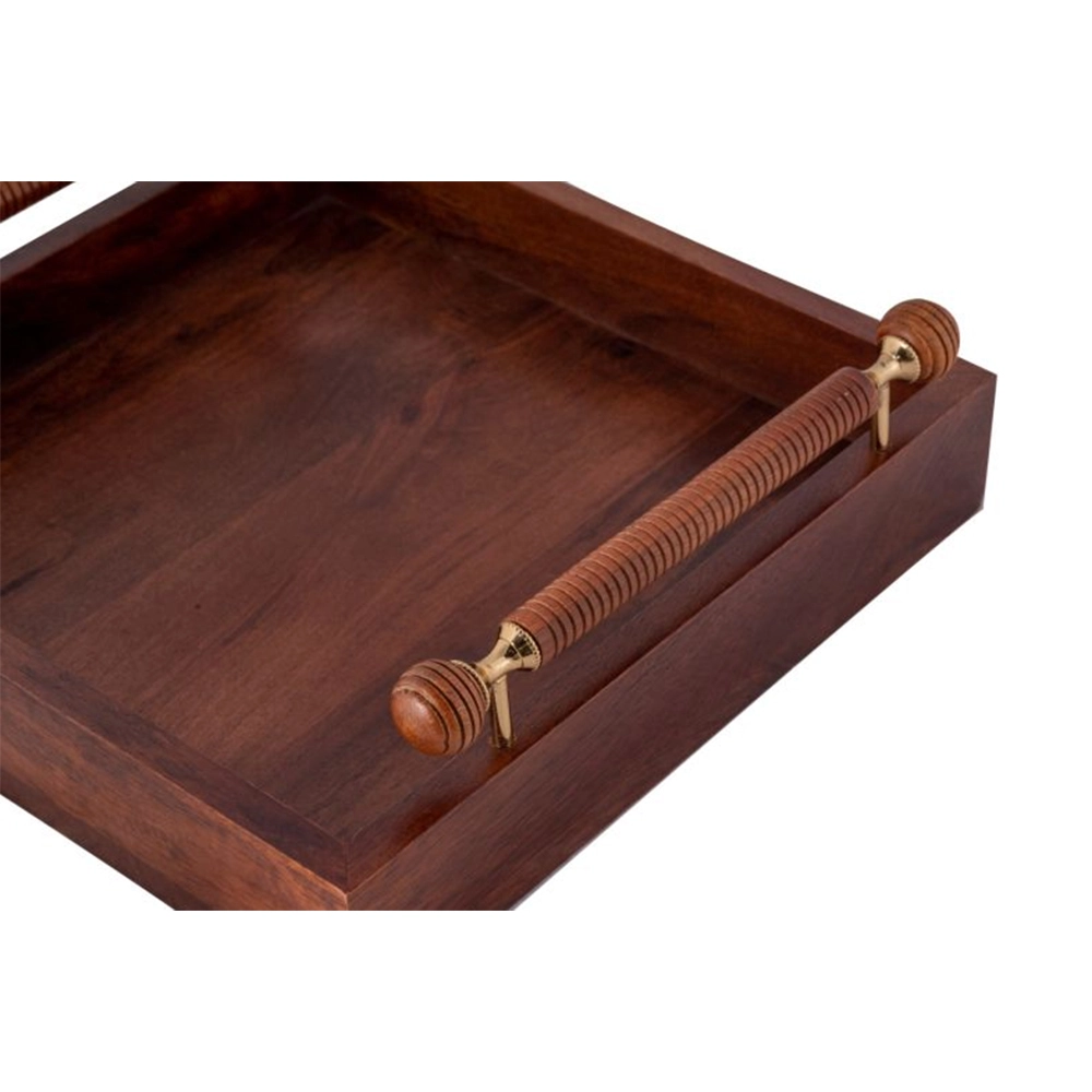 Bandeja Quadrada Ribeiro e Pavani Madeira 11 X 41 Cm Bandeja Quadrada Ribeiro e Pavani Madeira 11 X 41 Cm