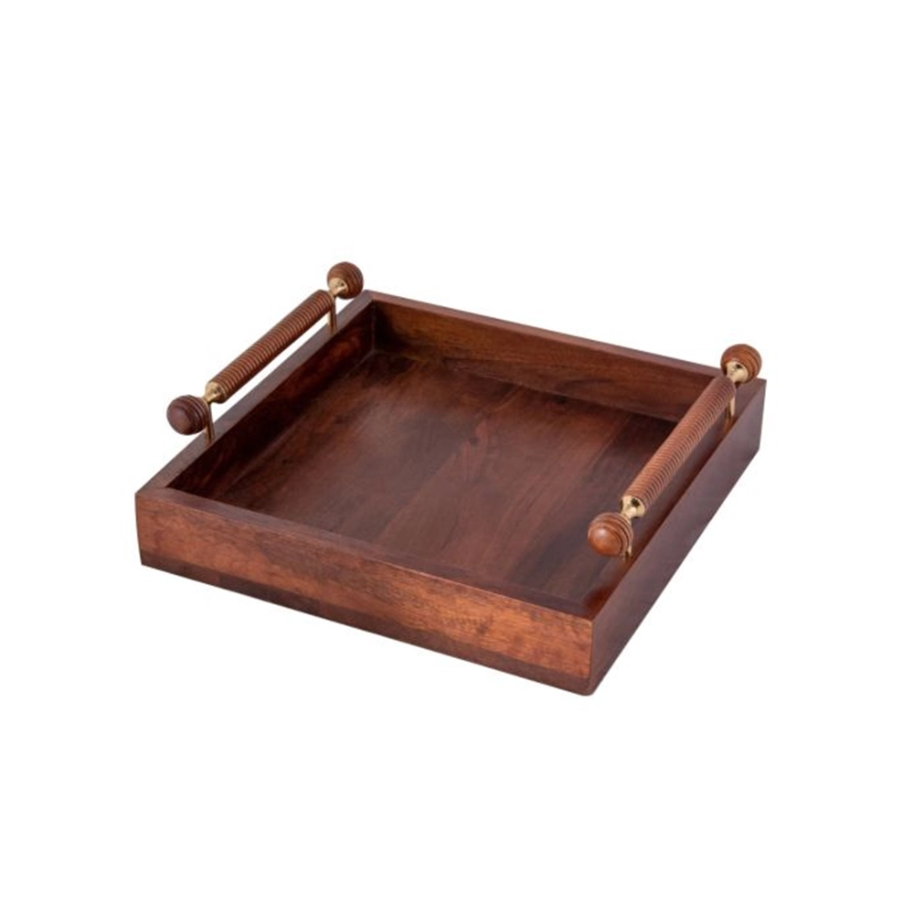 Bandeja Quadrada Ribeiro e Pavani Madeira 11 X 41 Cm Bandeja Quadrada Ribeiro e Pavani Madeira 11 X 41 Cm