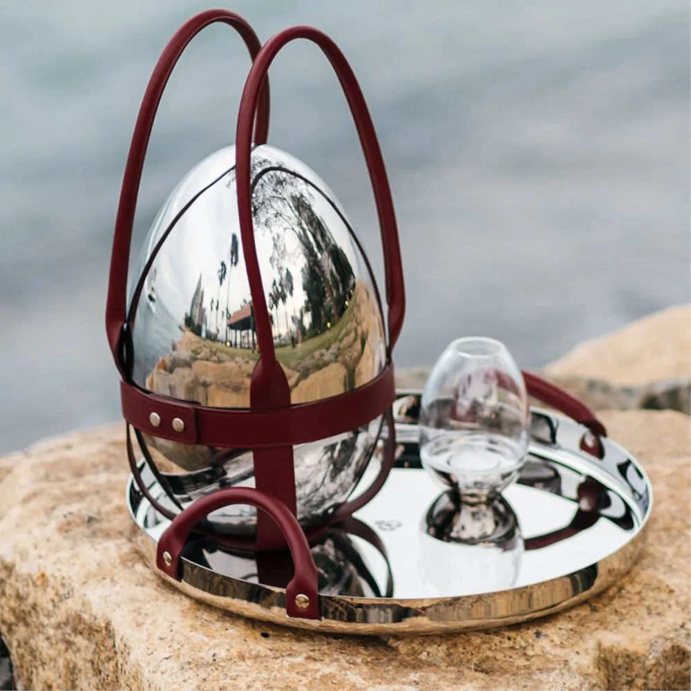 Bandeja Redonda Com 2 Alcas Christofle Mood Nomade