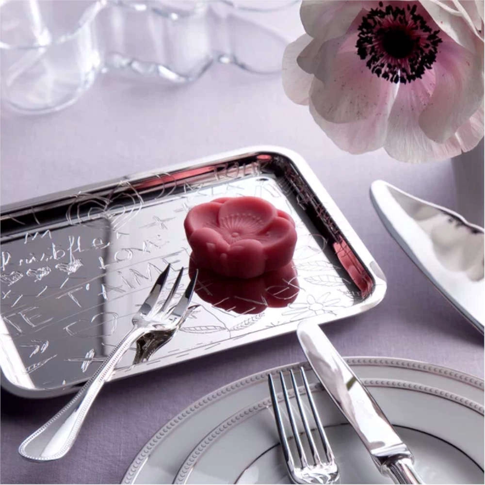 Bandeja Retangular Christofle Graffiti Bandeja Retangular Christofle Graffiti