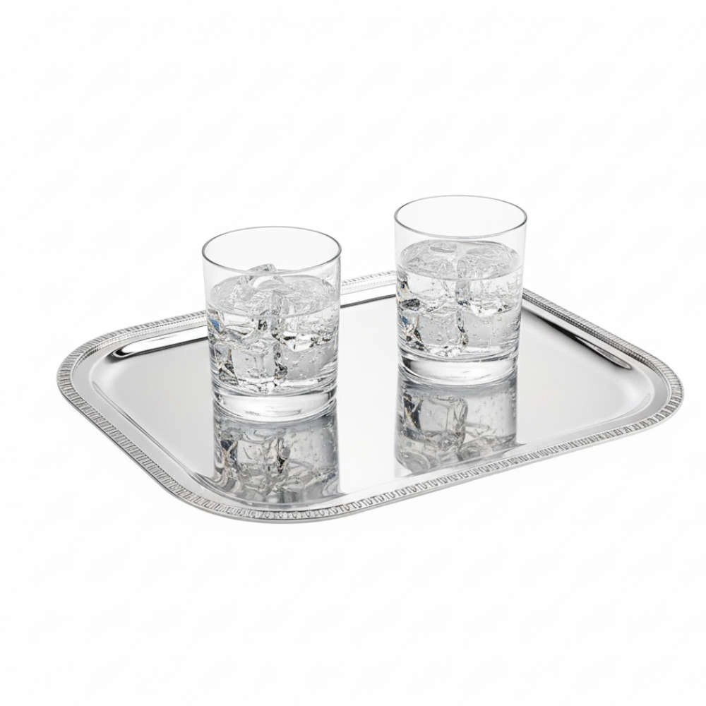 Bandeja Retangular Silverlux Versailles Bandeja Retangular Silverlux Versailles