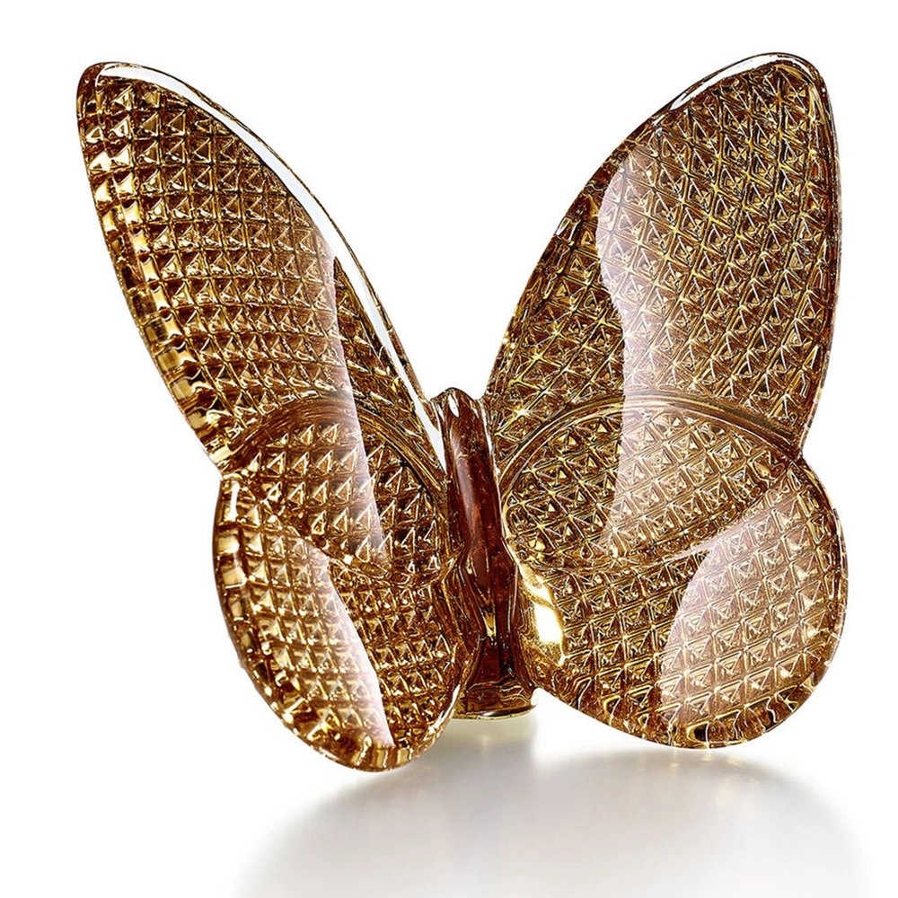 Borboleta Em Cristal Baccarat Dourado – Colecao Papillon Borboleta Em Cristal Baccarat Dourado – Colecao Papillon
