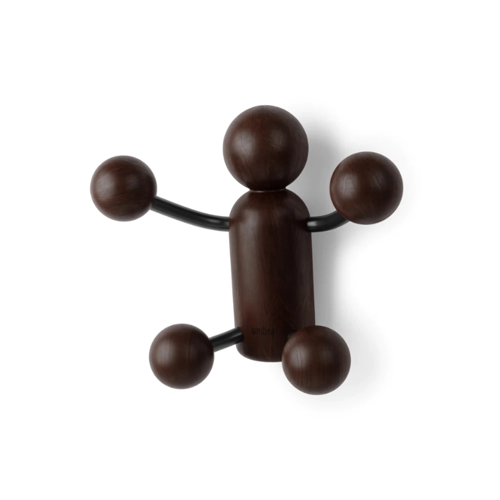 Cabideiro de Parede Umbra Woody 14 X 10 X 17 Cm - Cada Cabideiro de Parede Umbra Woody 14 X 10 X 17 Cm - Cada