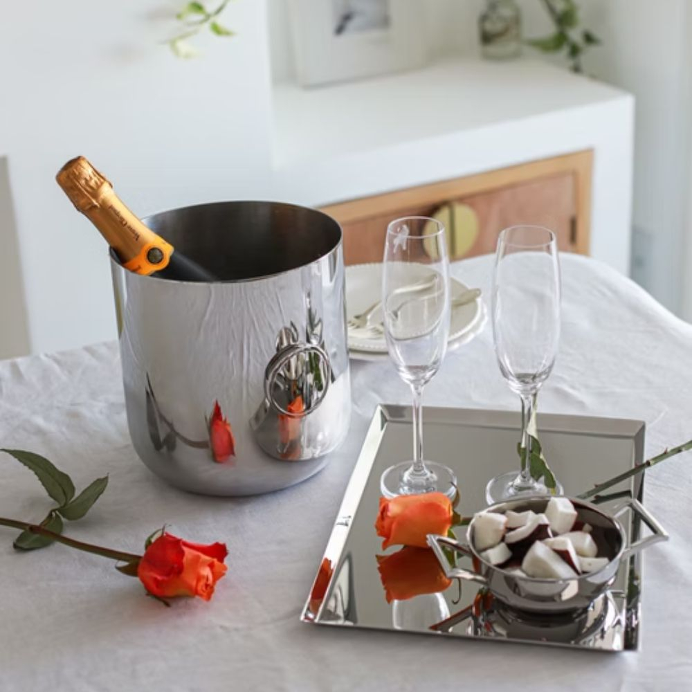 Cachepot / Champanheira Medalha Courchevel Orfevrerie Royale