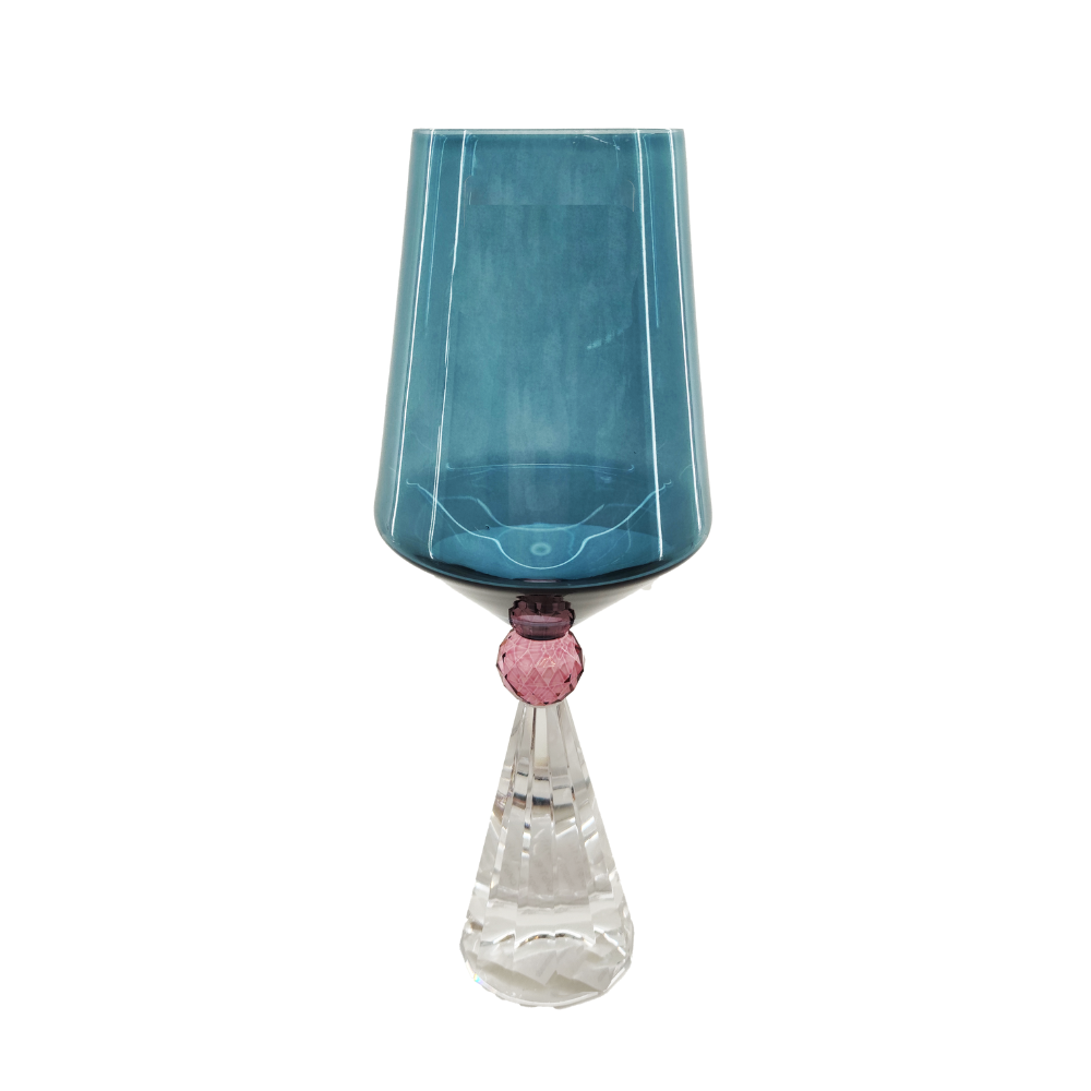 Taca Para Agua Prisma Azul