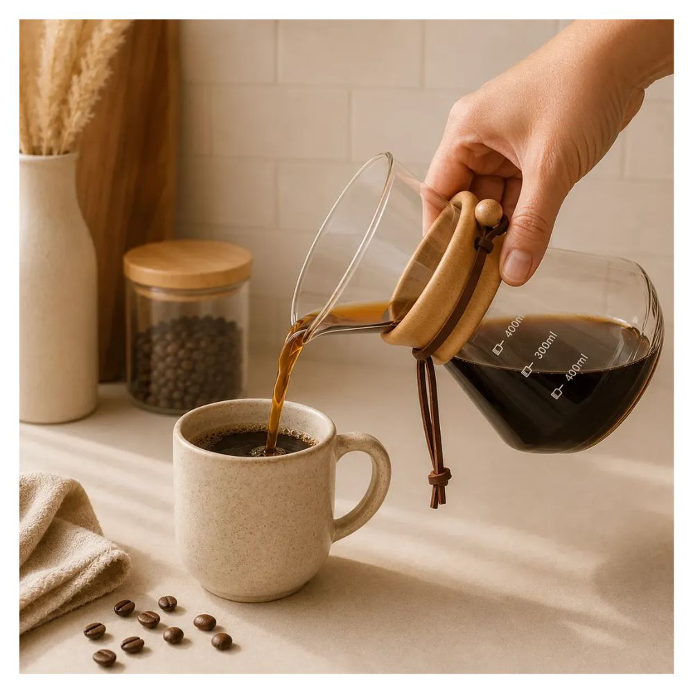 Cafeteira C/ Filtro Inox Lyor 400 Ml