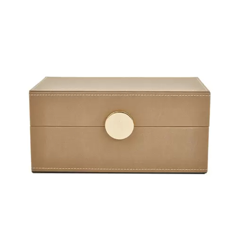 Caixa Decorativa Mart Em Pu 13,5 X 28 X 16 Cm Caixa Decorativa Mart Em Pu 13,5 X 28 X 16 Cm