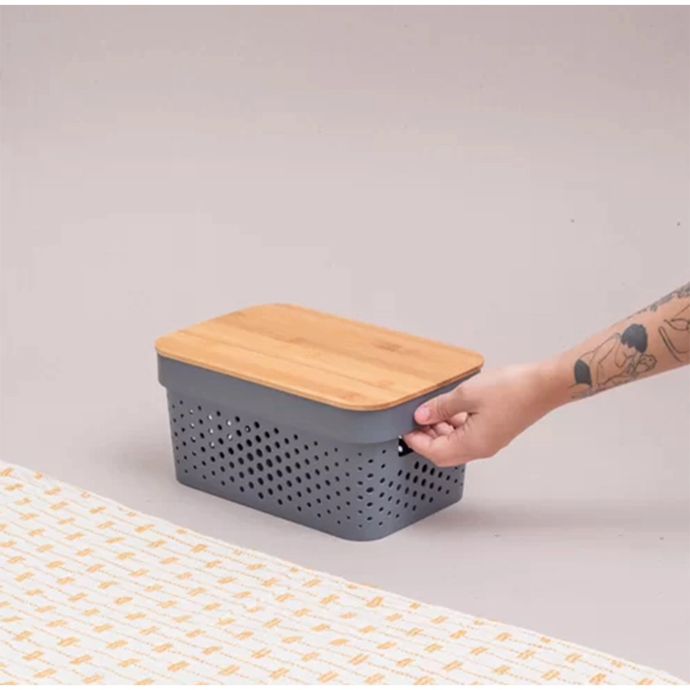 Caixa Organizadora Com Tampa Oikos Poá 3,5 Litros Caixa Organizadora Com Tampa Oikos Poá 3,5 Litros