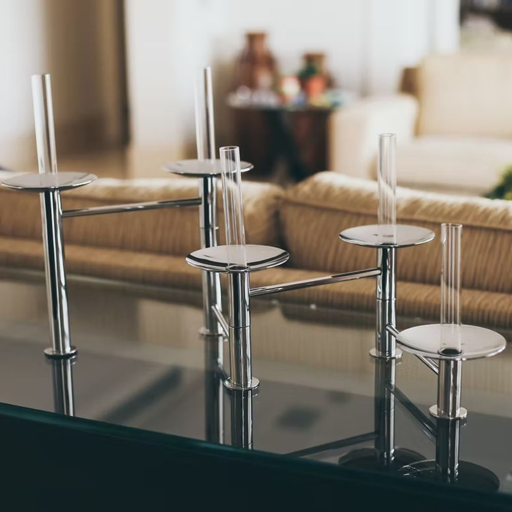 Candelabro Articulado 5 Velas Prata – Orfevrerie Royale