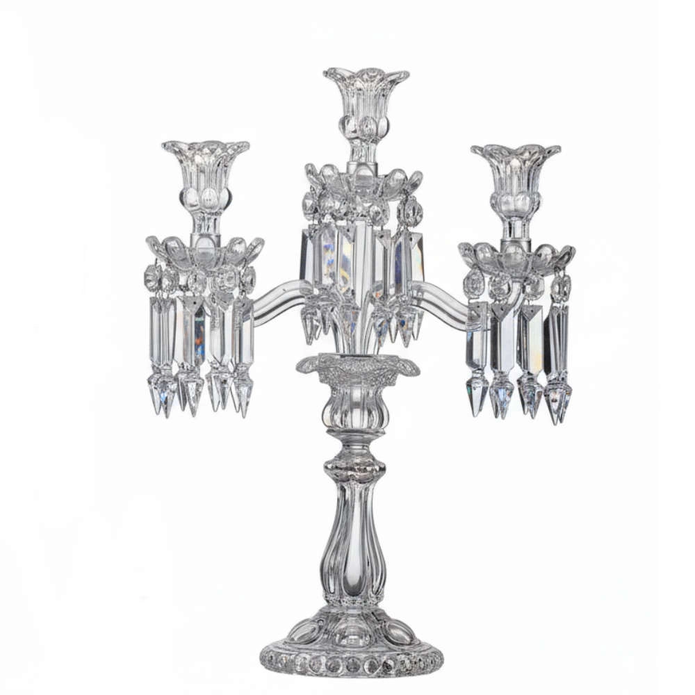 Candelabro Velas Em Cristal Baccarat Medallion