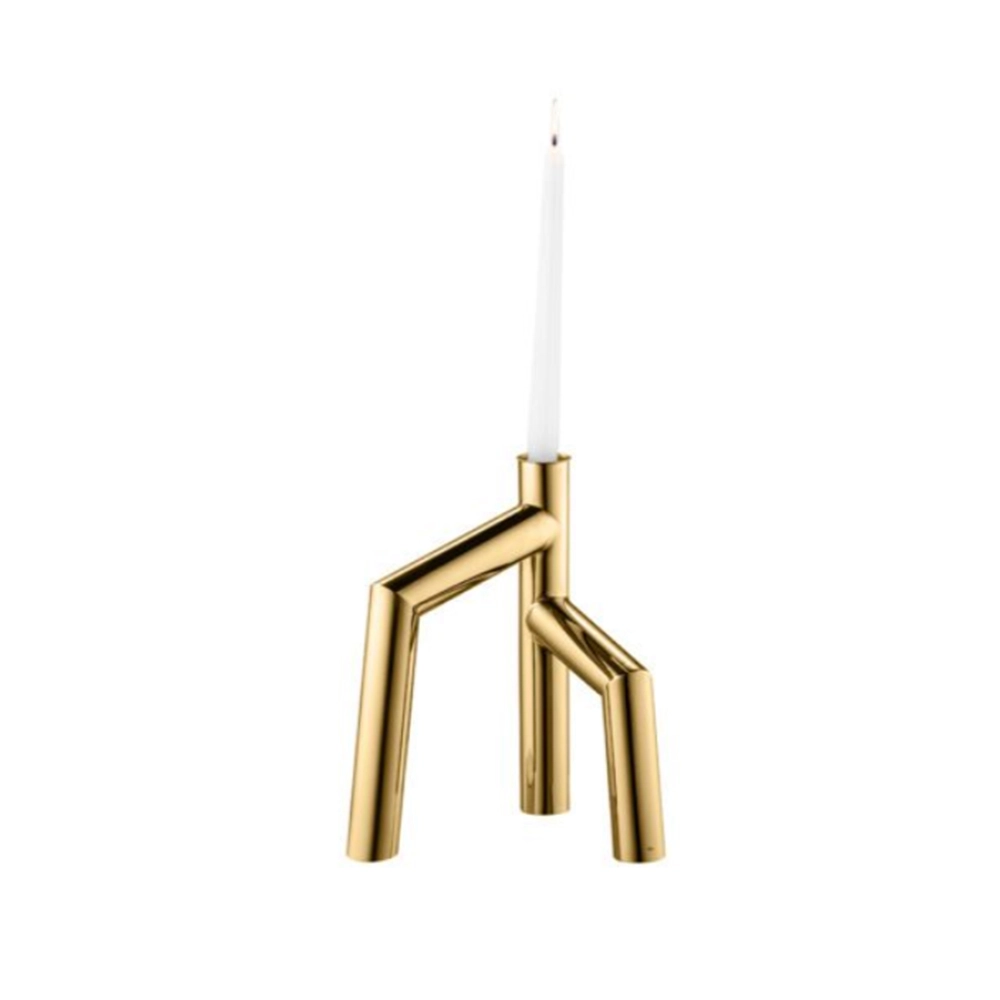 Castiçal Riva Escora Ouro 24k Castiçal Riva Escora Ouro 24k