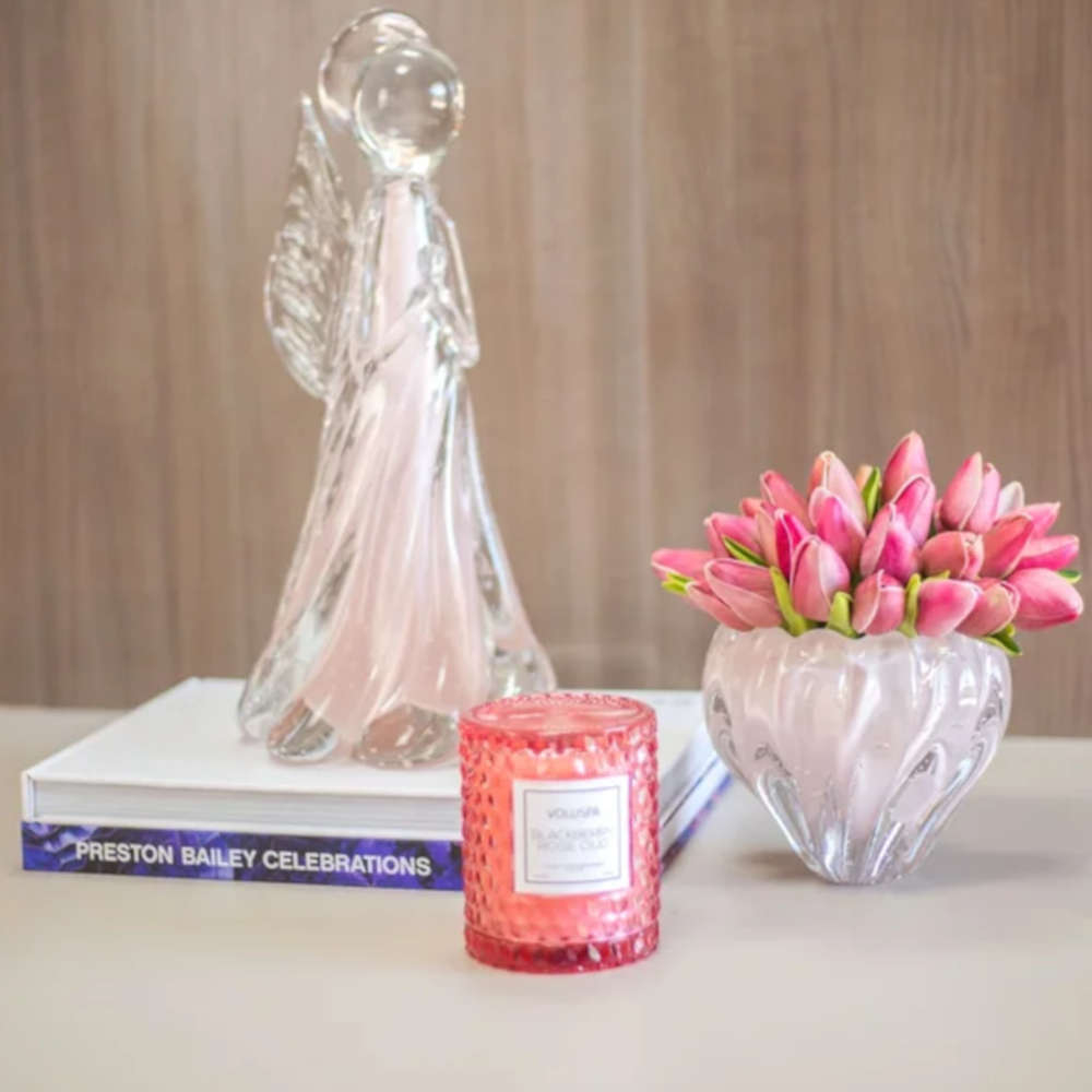 Centro de Mesa Cachepot Cristais D´labone 13 X 16 X 16 Cm