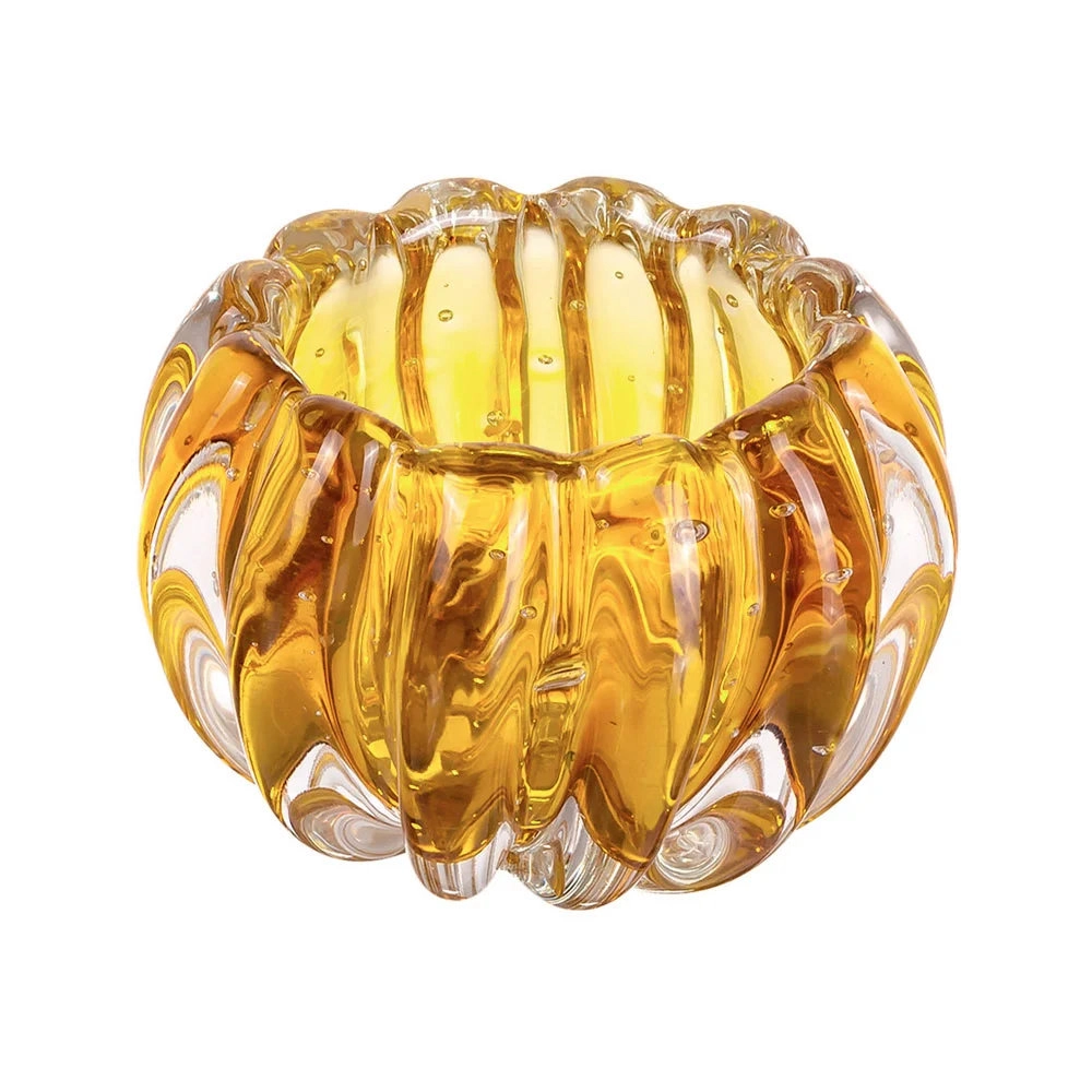 Centro de Mesa Liceu Cristais D´labone Ambar 9 X 6 Cm Centro de Mesa Liceu Cristais D´labone Ambar 9 X 6 Cm