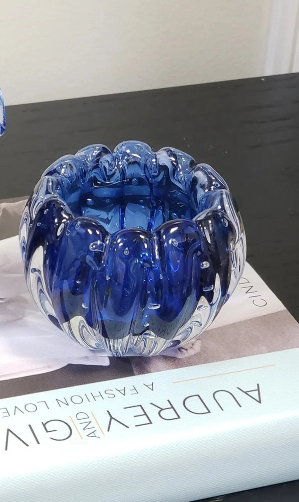 Centro de Mesa Liceu Cristais D´labone Turquesa 13 X 10 Cm Centro de Mesa Liceu Cristais D´labone Turquesa 13 X 10 Cm