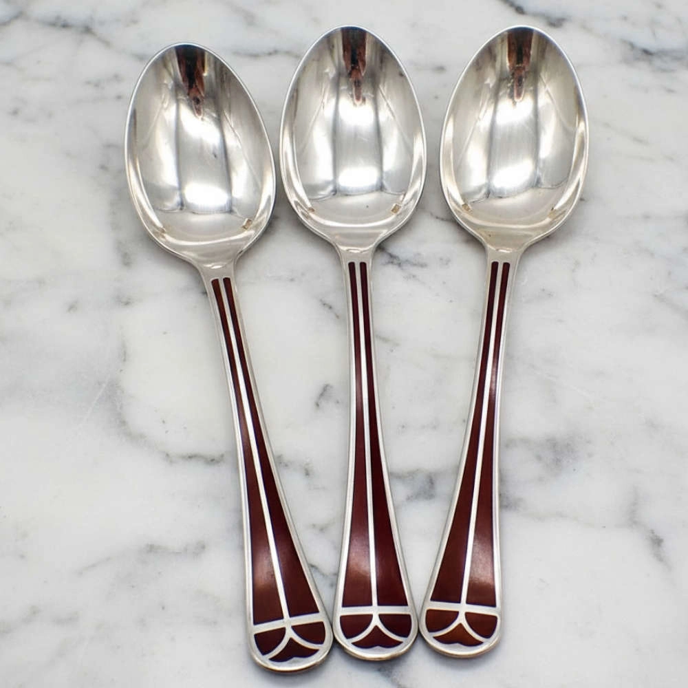 Colher de Cha Christofle Talisma Cor Coral Colher de Cha Christofle Talisma Cor Coral