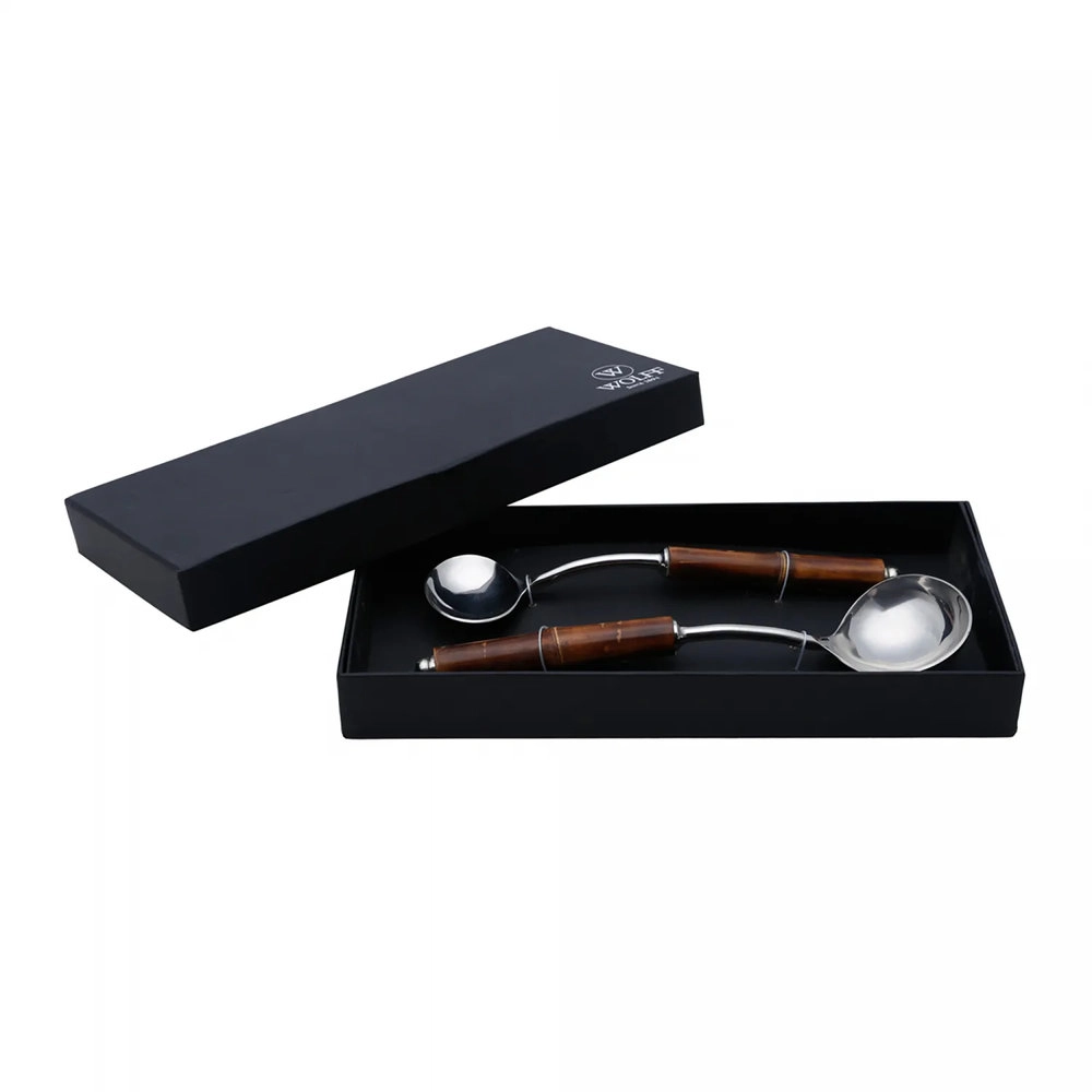 Conjunto de Conchas Wolff Bamboo Escuro - 2 Pecas