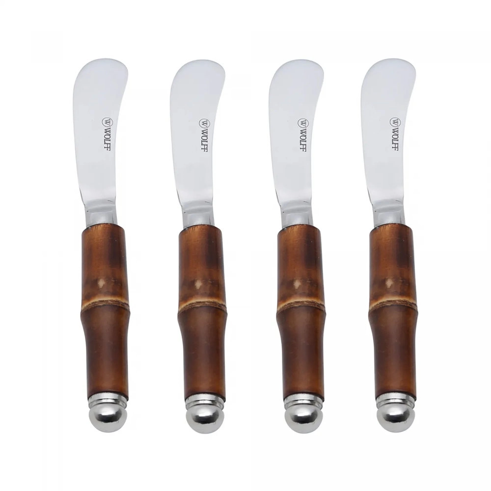 Conjunto de Espatulas Wolff Bamboo Escuro - 4 Pecas Conjunto de Espatulas Wolff Bamboo Escuro - 4 Pecas