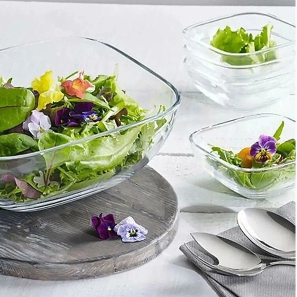 Conjunto de Saladeira e Bowls Nachtmann Domino - 5 Peças