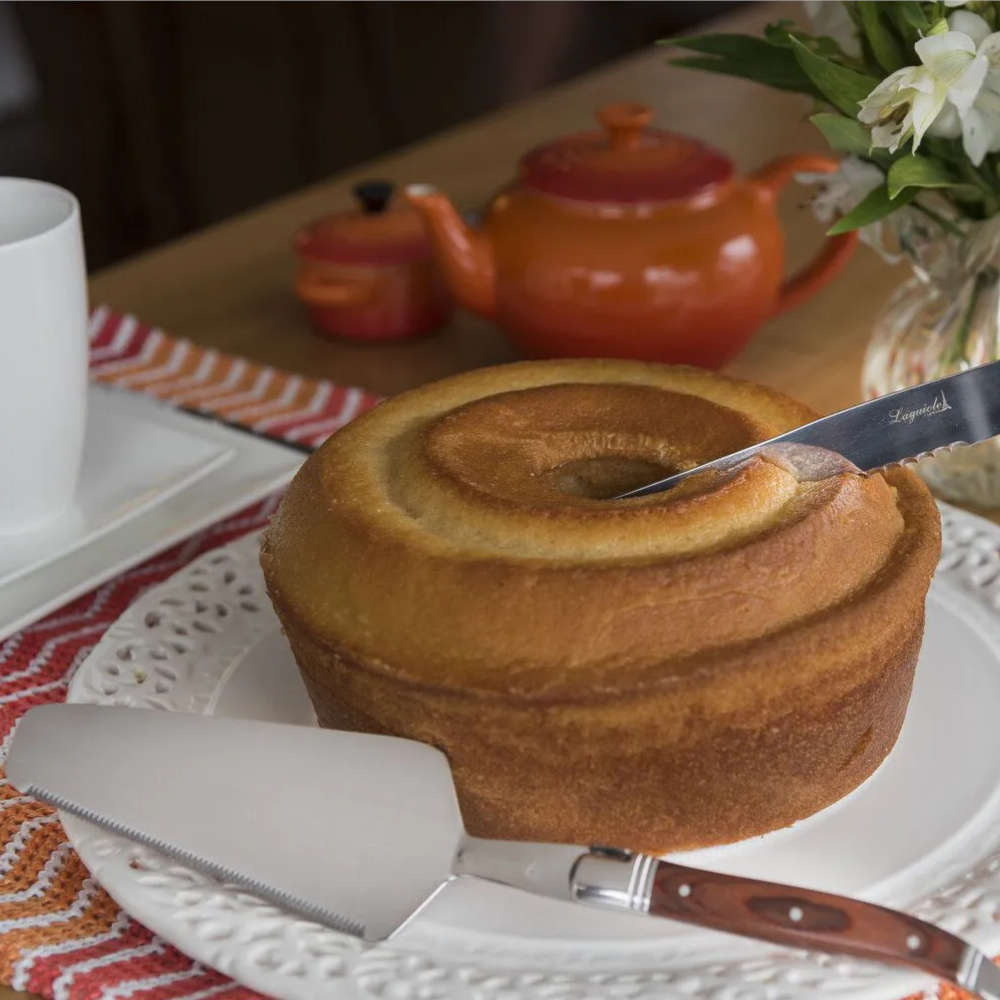 Conjunto de Talheres Para Bolo Ultra Premium de Madeira Laguiole