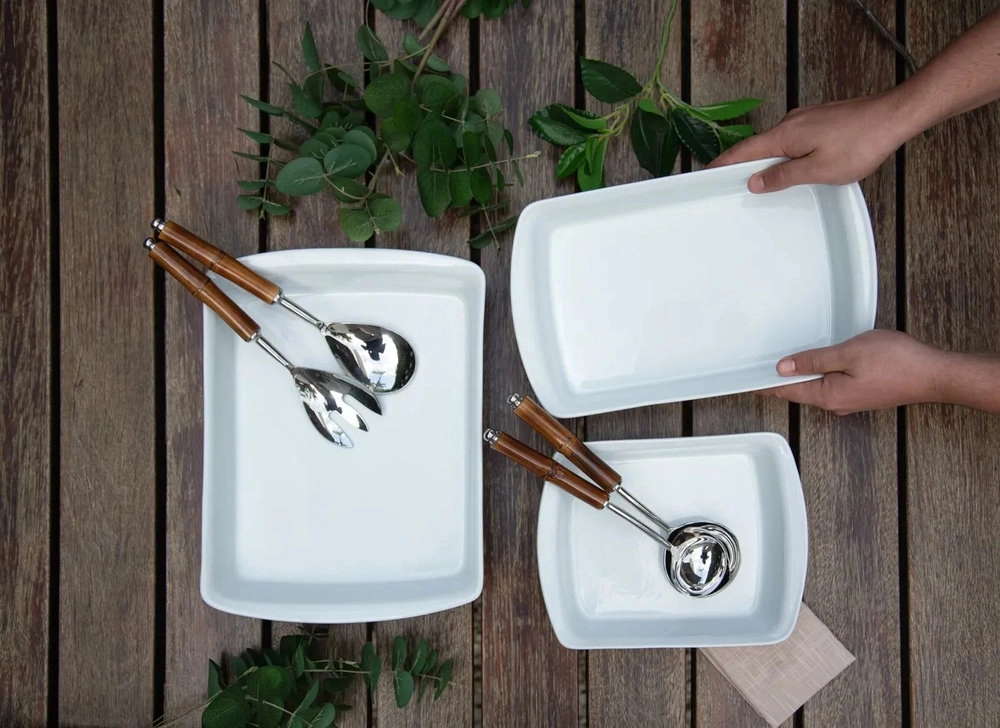 Conjunto de Talheres Para Salada Wolff Bamboo Escuro - 2 Pecas Conjunto de Talheres Para Salada Wolff Bamboo Escuro - 2 Pecas