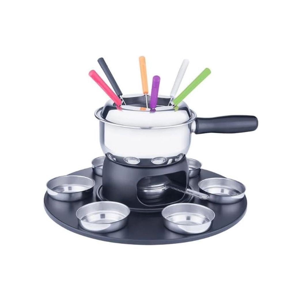 Conjunto Para Fondue C/ 18 Pecas Aco Inox  Brinox